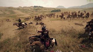 ShōgunsBlade — mounted archers loosing across dry plains